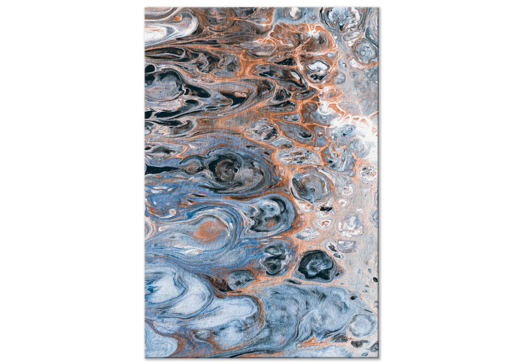 Canvas Art Print Abstract beach - artistic waves joining the sand 117735