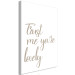 Canvas Print Trust me you're lovely - a sign in English on a white background 117835 additionalThumb 2