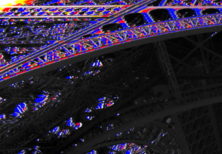 Poster Architectural Hypnosis - purple Eiffel Tower from a frog's perspective 117935 additionalImage 9