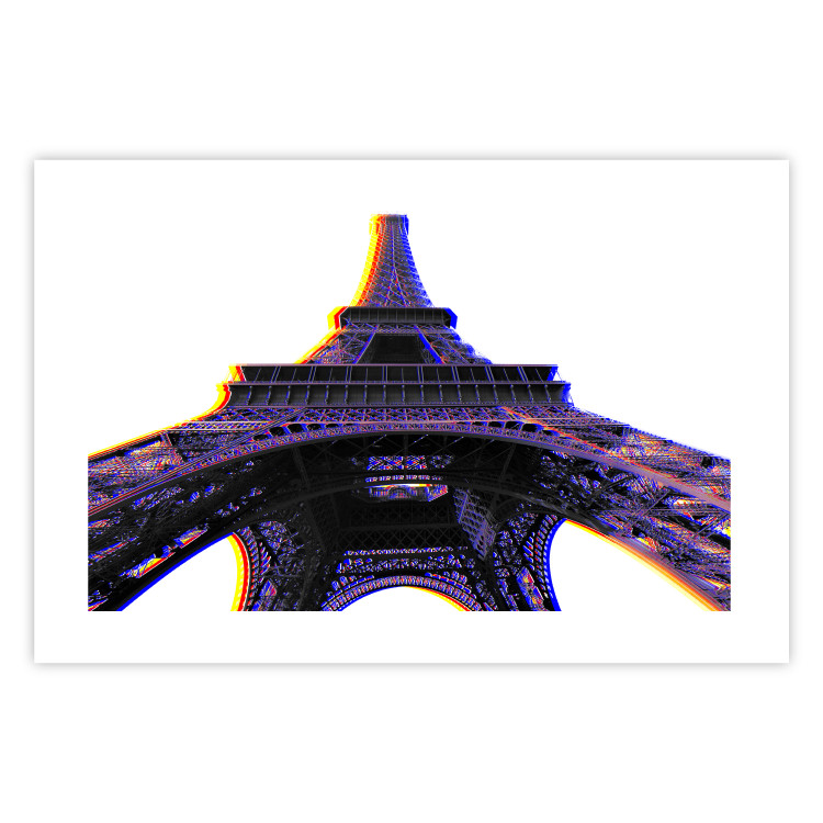 Poster Architectural Hypnosis - purple Eiffel Tower from a frog's perspective 117935 additionalImage 19