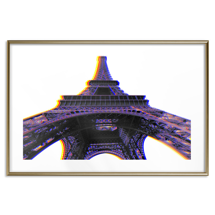 Poster Architectural Hypnosis - purple Eiffel Tower from a frog's perspective 117935 additionalImage 14