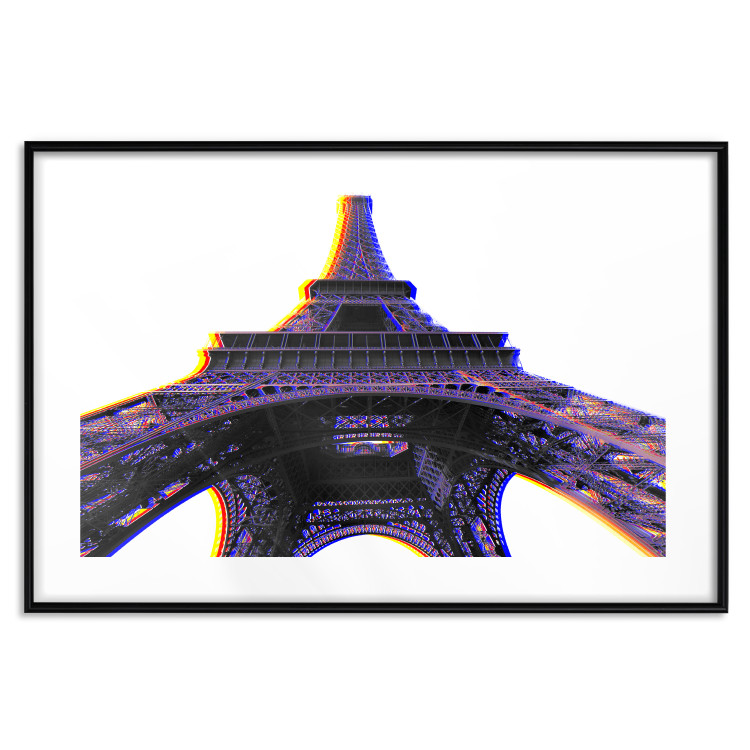 Poster Architectural Hypnosis - purple Eiffel Tower from a frog's perspective 117935 additionalImage 15
