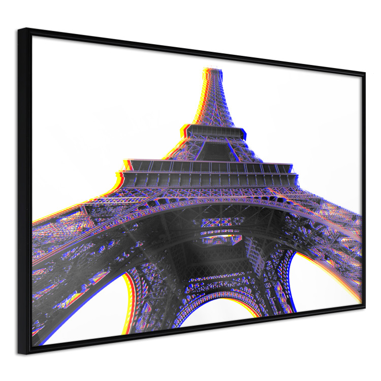 Poster Architectural Hypnosis - purple Eiffel Tower from a frog's perspective 117935 additionalImage 10