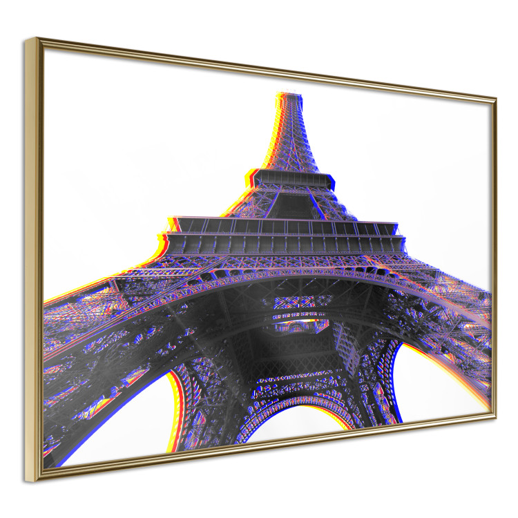 Poster Architectural Hypnosis - purple Eiffel Tower from a frog's perspective 117935 additionalImage 12