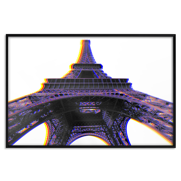 Poster Architectural Hypnosis - purple Eiffel Tower from a frog's perspective 117935 additionalImage 18