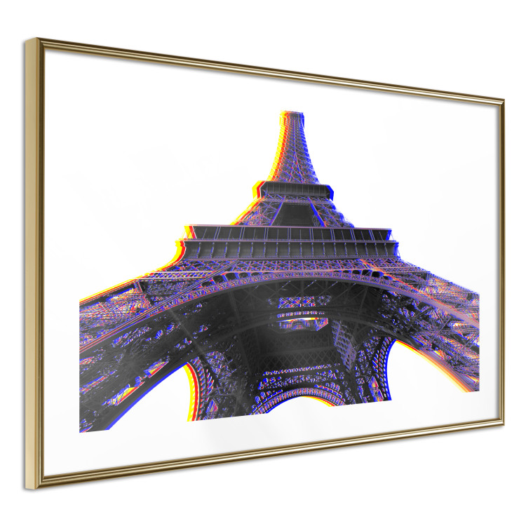 Poster Architectural Hypnosis - purple Eiffel Tower from a frog's perspective 117935 additionalImage 6