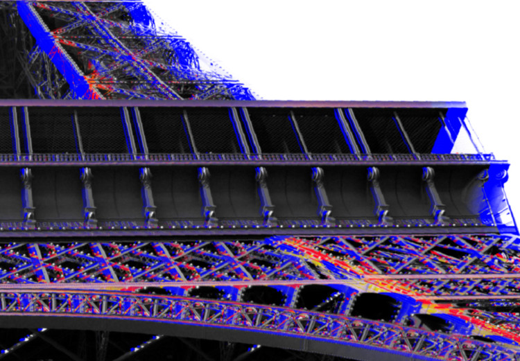 Poster Architectural Hypnosis - purple Eiffel Tower from a frog's perspective 117935 additionalImage 8