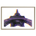 Poster Architectural Hypnosis - purple Eiffel Tower from a frog's perspective 117935 additionalThumb 14