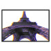 Poster Architectural Hypnosis - purple Eiffel Tower from a frog's perspective 117935 additionalThumb 18