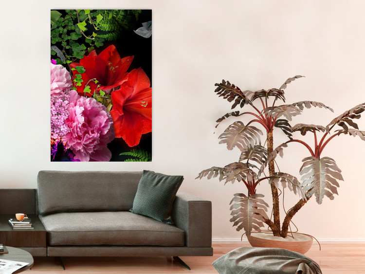 Wall Poster Floral Symphony - colorful composition with flowers on a uniform background 118335 additionalImage 17