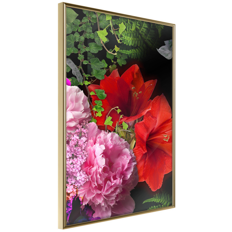 Wall Poster Floral Symphony - colorful composition with flowers on a uniform background 118335 additionalImage 12