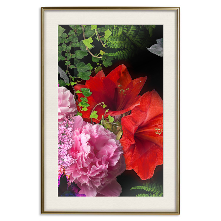 Wall Poster Floral Symphony - colorful composition with flowers on a uniform background 118335 additionalImage 19