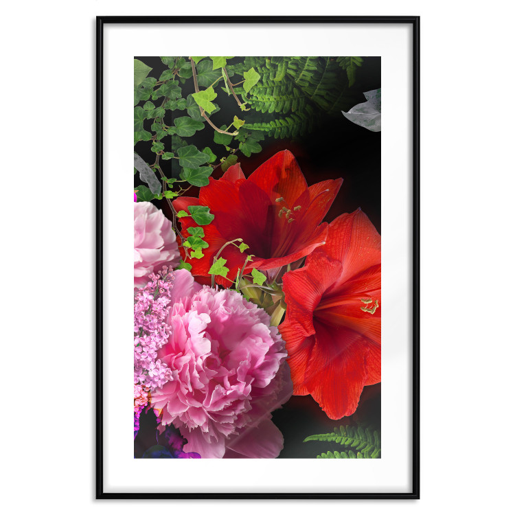 Wall Poster Floral Symphony - colorful composition with flowers on a uniform background 118335 additionalImage 15