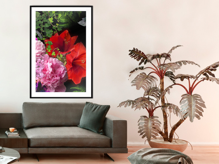 Wall Poster Floral Symphony - colorful composition with flowers on a uniform background 118335 additionalImage 6