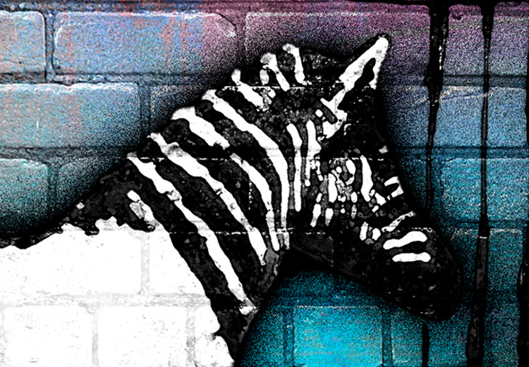 Canvas Washing Zebra - Colourful Brick (1 Part) Wide 118535 additionalImage 4
