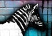 Canvas Washing Zebra - Colourful Brick (1 Part) Wide 118535 additionalThumb 4