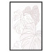 Poster Creamy Monstera - botanical sketches of several monstera leaves on a white background 123135 additionalThumb 24