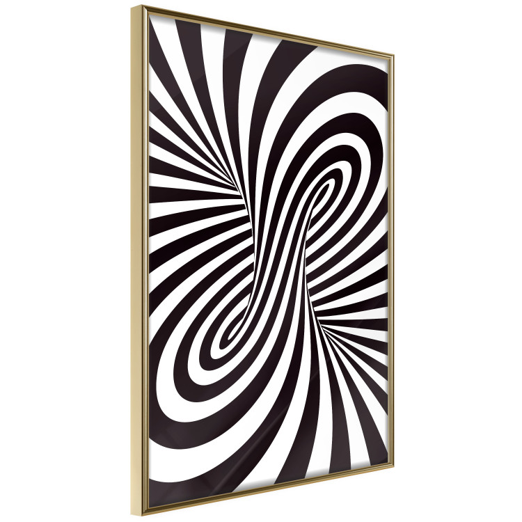 Wall Poster Deep Hypnosis - black and white abstract illusion with hypnotic effect 123935 additionalImage 12