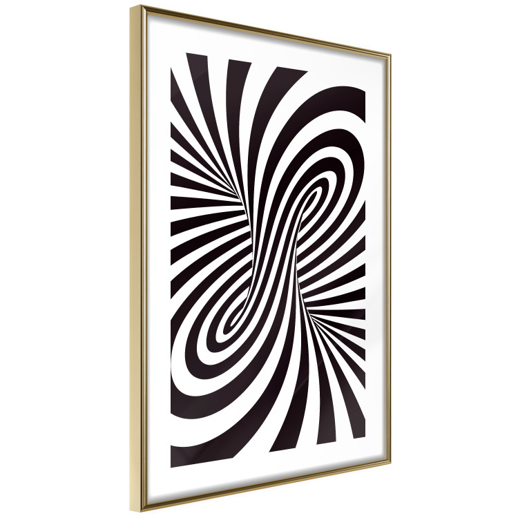 Wall Poster Deep Hypnosis - black and white abstract illusion with hypnotic effect 123935 additionalImage 6