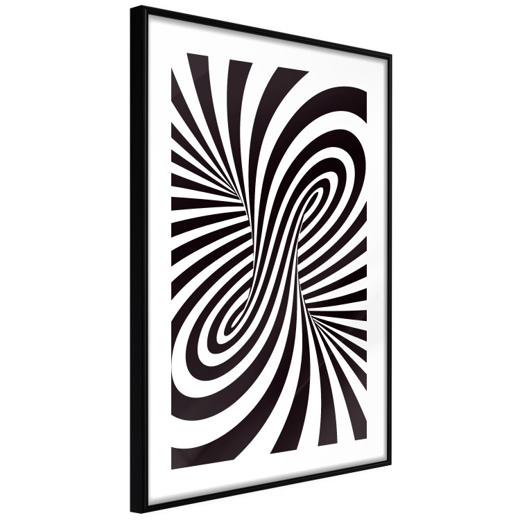 Wall Poster Deep Hypnosis - black and white abstract illusion with hypnotic effect 123935 additionalImage 11