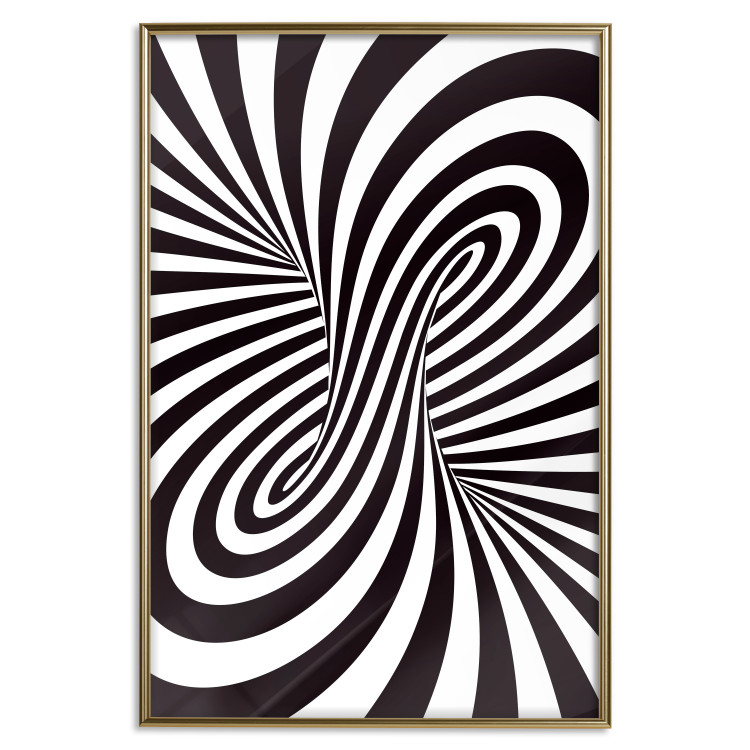 Wall Poster Deep Hypnosis - black and white abstract illusion with hypnotic effect 123935 additionalImage 16