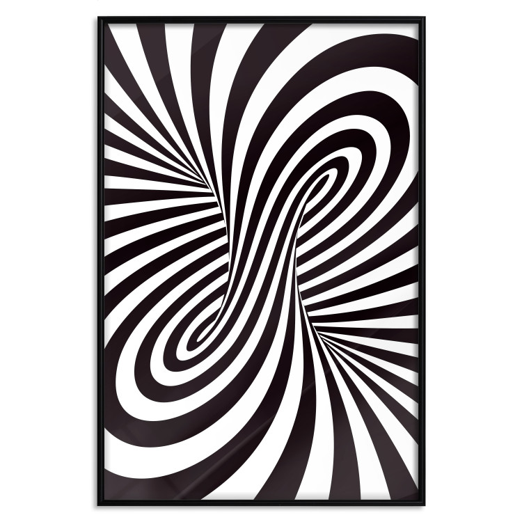 Wall Poster Deep Hypnosis - black and white abstract illusion with hypnotic effect 123935 additionalImage 18