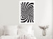 Wall Poster Deep Hypnosis - black and white abstract illusion with hypnotic effect 123935 additionalThumb 2