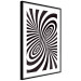 Wall Poster Deep Hypnosis - black and white abstract illusion with hypnotic effect 123935 additionalThumb 11