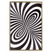 Wall Poster Deep Hypnosis - black and white abstract illusion with hypnotic effect 123935 additionalThumb 16