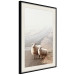 Wall Poster Extraordinary Hitchhikers - landscape of animals by the road against a field 130235 additionalThumb 3