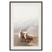 Wall Poster Extraordinary Hitchhikers - landscape of animals by the road against a field 130235 additionalThumb 19