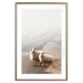 Wall Poster Extraordinary Hitchhikers - landscape of animals by the road against a field 130235 additionalThumb 14