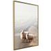 Wall Poster Extraordinary Hitchhikers - landscape of animals by the road against a field 130235 additionalThumb 6