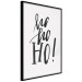 Wall Poster Ho, ho, Ho! - black text in the form of a famous quote on a light gray background 130735 additionalThumb 13