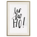 Wall Poster Ho, ho, Ho! - black text in the form of a famous quote on a light gray background 130735 additionalThumb 25