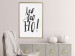 Wall Poster Ho, ho, Ho! - black text in the form of a famous quote on a light gray background 130735 additionalThumb 5