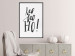 Wall Poster Ho, ho, Ho! - black text in the form of a famous quote on a light gray background 130735 additionalThumb 6