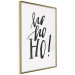 Wall Poster Ho, ho, Ho! - black text in the form of a famous quote on a light gray background 130735 additionalThumb 12