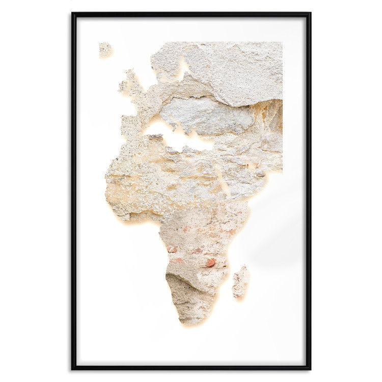 Poster Hot Continent - light wall texture in the shape of the African continent 131835 additionalImage 17