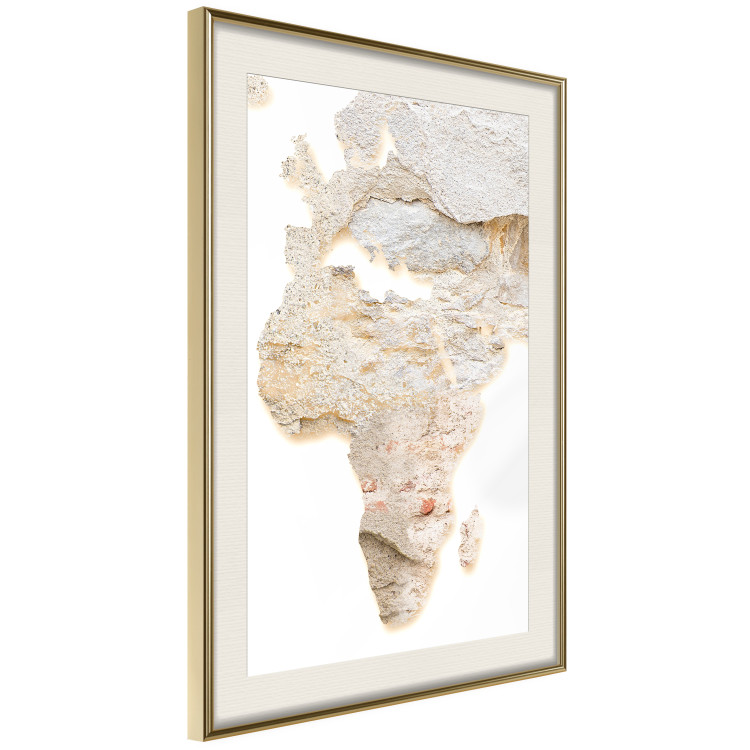 Poster Hot Continent - light wall texture in the shape of the African continent 131835 additionalImage 3