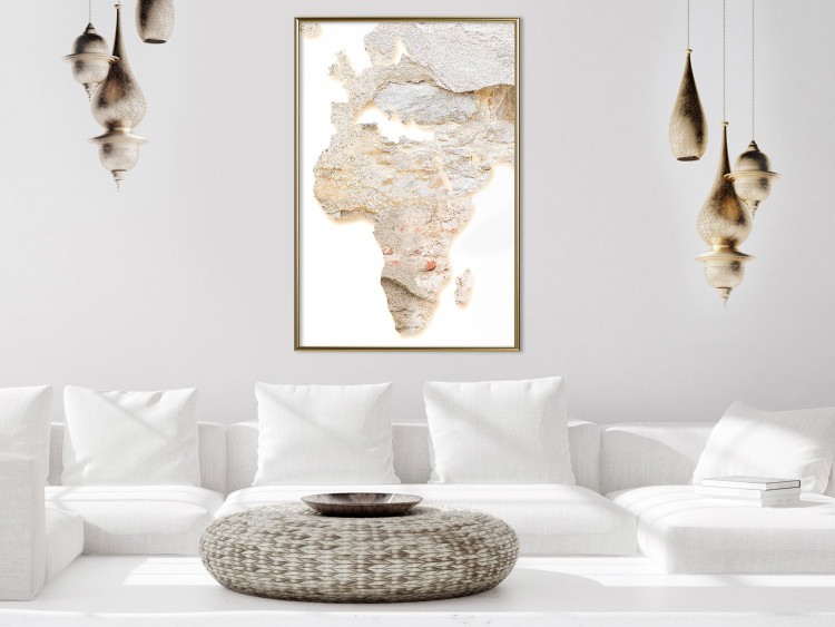 Poster Hot Continent - light wall texture in the shape of the African continent 131835 additionalImage 7