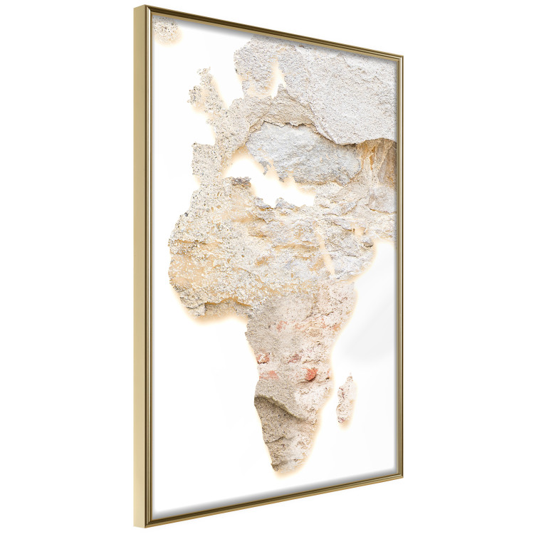 Poster Hot Continent - light wall texture in the shape of the African continent 131835 additionalImage 12