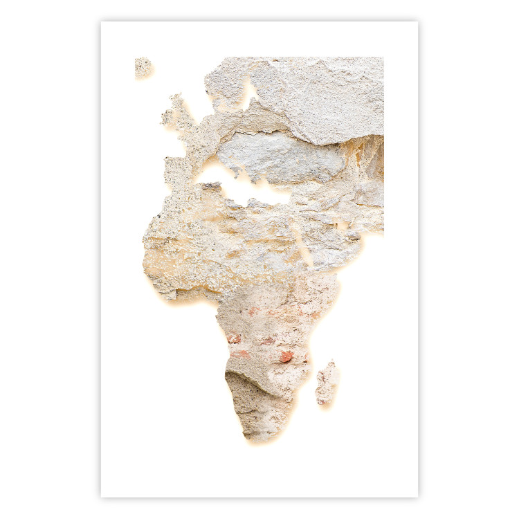 Poster Hot Continent - light wall texture in the shape of the African continent 131835 additionalImage 25