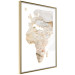 Poster Hot Continent - light wall texture in the shape of the African continent 131835 additionalThumb 9