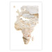 Poster Hot Continent - light wall texture in the shape of the African continent 131835 additionalThumb 25