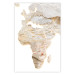 Poster Hot Continent - light wall texture in the shape of the African continent 131835