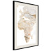 Poster Hot Continent - light wall texture in the shape of the African continent 131835 additionalThumb 2