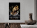 Canvas Art Print Golden Dream (1-piece) Vertical - abstract woman's face in water 132135 additionalThumb 3