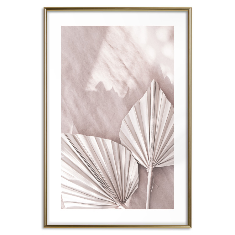 Wall Poster Hot Morning - a summer composition with white leaves in a scandi boho style 136535 additionalImage 9