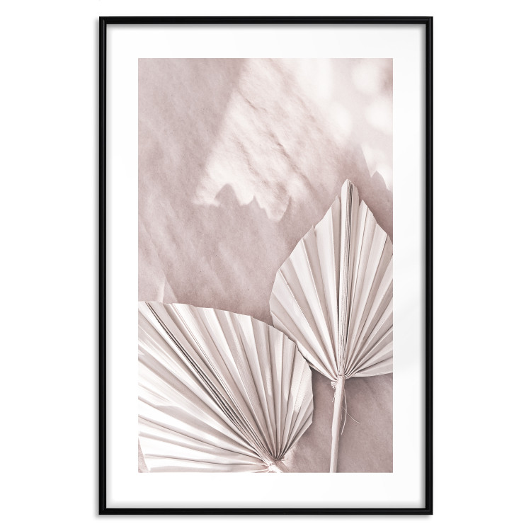 Wall Poster Hot Morning - a summer composition with white leaves in a scandi boho style 136535 additionalImage 10